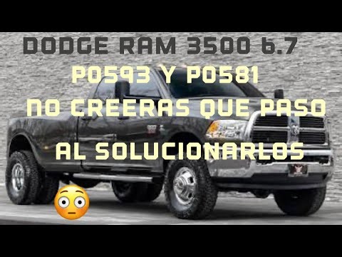 2012 Dodge Ram 3500!! Codes (P0593 P0381) You won't believe what happened after repairing them!!😳”