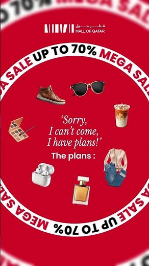 Up to 70% OFF – Mall of Qatar Mega Sale | خصومات حتى 70٪ في قطر مول
