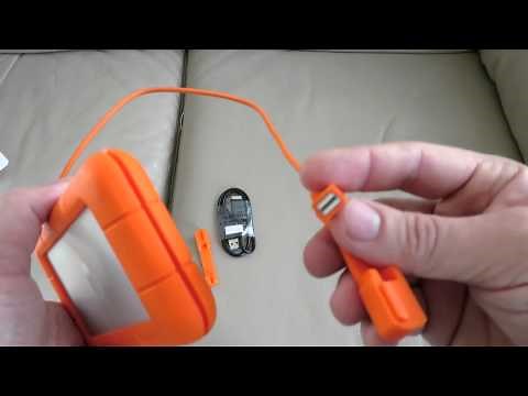 LaCie Rugged Thunderbolt Hard Drive Review Setup + Unboxing