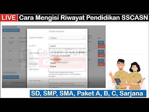 Cara Mengisi Riwayat Pendidikan di SSCASN 2023 pada Pendaftaran PPPK Guru 2023 di sscasn.bkn.go.id