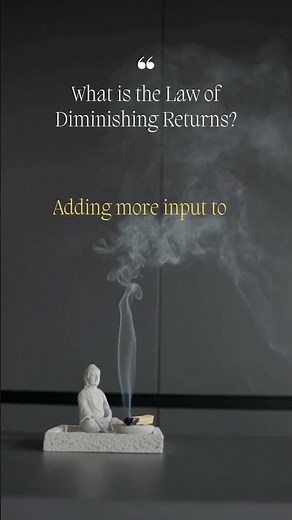 Explaining the Law of Diminishing Returns
