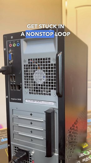 Matt’s Computer Services | Dell Desktop Stuck In Restart Loop!🔁 #reels #pc #pcrepair #dell #computer #computerrepair #repair #repairshop #diy #ifixit #dellrepair | Instagram