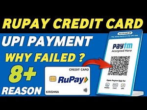 Why Rupay Credit Card UPI Payment Fail | Rupay Credit Card For UPI Payment Failed 100 % Solution