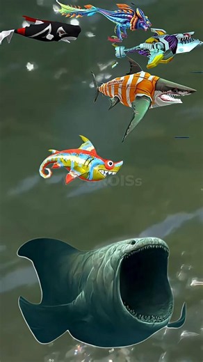 Hungry Shark Evolution Gameplay All Shark vs Bloop 🤔 #hungryshark #shorts #ubisoft