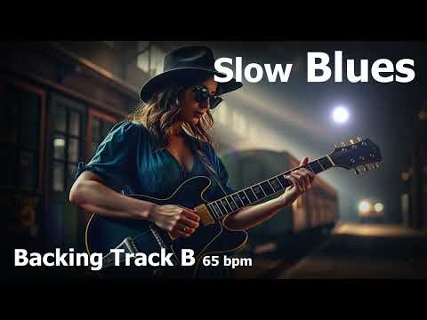 Slow Blues Backing Track in B | 65 BPM Old style Blues for Guitar & Improvisation