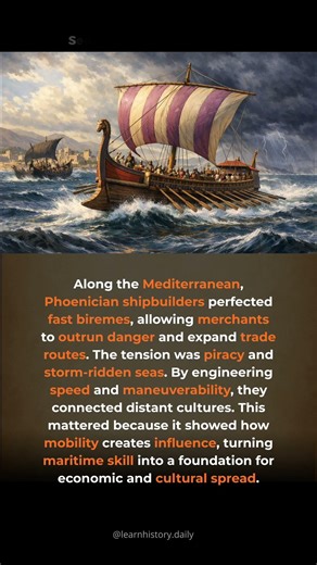 Speed That Ruled the Seas. Phoenician bireme ships turned speed into unmatched trade dominance.