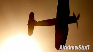 Watch a Corsair tear through the sky as light fades - "Dark Pass"