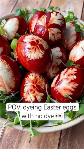 I Used Pantyhose To Dye #EASTER #EGGS… It WORKS! 🤯 NO CHEMICALS! 🐰🥚 #shorts #shortsrecipe