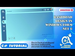C# Dashboard Design in Windows Form .NET 6
