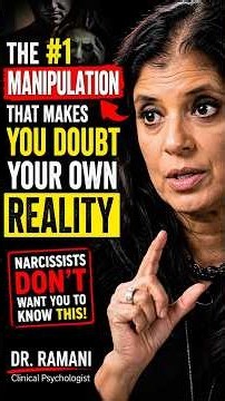 The #1 Narcissist Manipulation That Makes You Doubt Your Own Reality 😳💔 | Dr. Ramani #Shorts