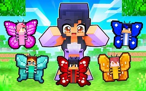 【Aphmau】在《我的世界》中将朋友变成蝴蝶_我的世界_游戏动画