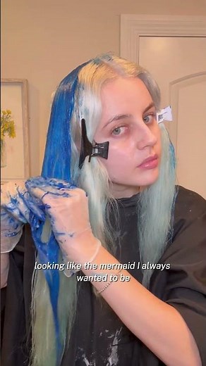 Dyeing my hair blue with Splat 💙