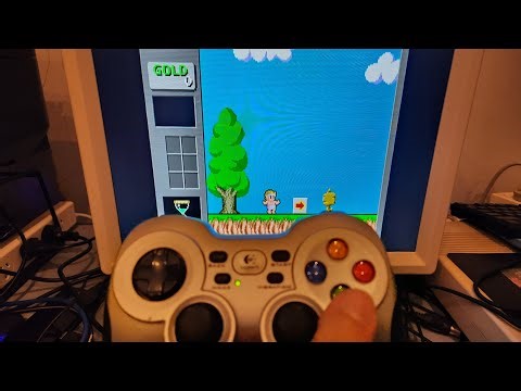 Using mouSTer + F710 wireless controller to play multi-button games on the #mega65