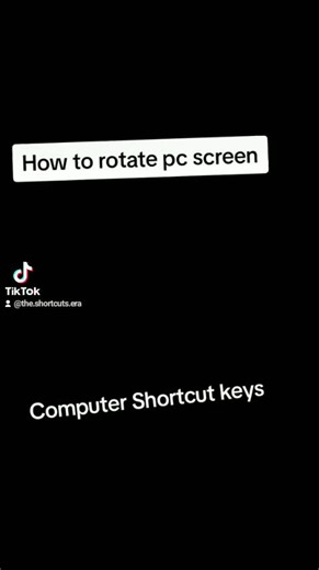 Usa el atajo para rotar la pantalla de tu PC