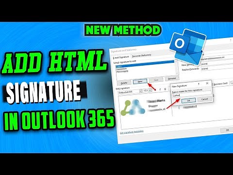 How to add html signature in outlook 365 (Exact Way)