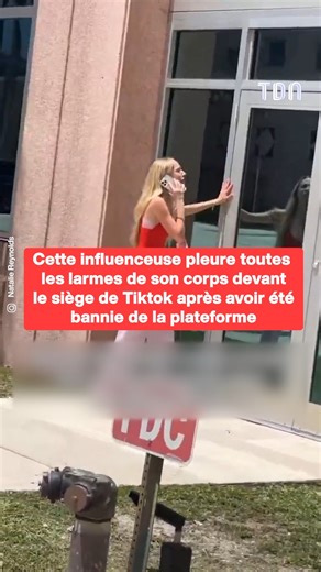 87K views · 474 reactions | Cette influenceuse pleure toutes les larmes de son corps devant le siège de Tiktok après avoir été bannie de la plateforme | Le Tribunal Du Net | Facebook