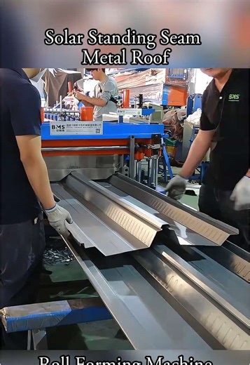 Solar Standing Seam Metal Roof Roll Forming Machine