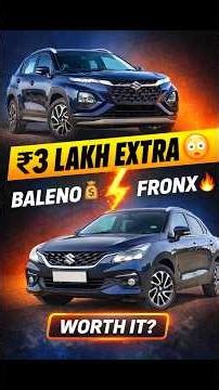Baleno vs Fronx 😳 ₹3 Lakh Extra Worth It? #cruisewithgajendra