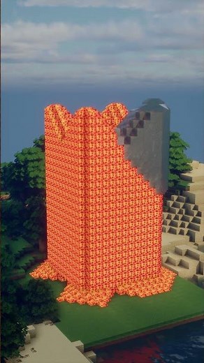 Minecraft easiest way to build castle tower #minecraft