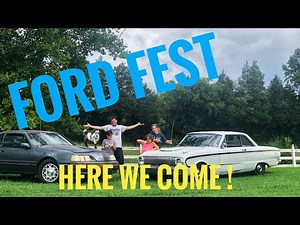 63 falcon and 88 turbo coupe Thunderbird gets ready for Holley Ford fest