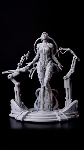 Project Eve Resin Print with Insane Mechanical Details ⚙️