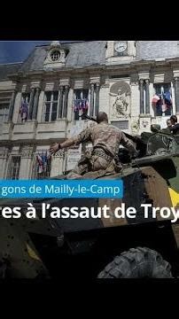 The 5th Dragoon Regiment from Mailly-le-Camp takes over Troyes