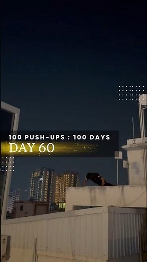Day 60 🎯 – 6000 push-ups done! Discipline feels better than motivation.#100pushupchallenge #PushUps