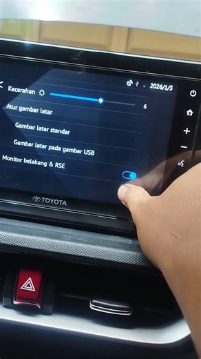 Cara setting reminder pengingat service di head unit mobil toyota Veloz