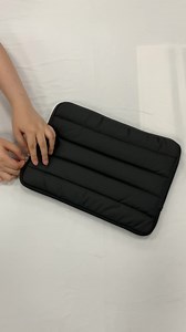Custom Quilted Puffer Laptop Case for Women Cute Fluffy Puffy Sleeve Bags with Protective Covers for Computers