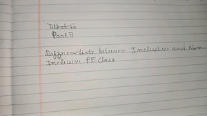What isPart BDefprenctiate between. Inclusive and NonInclusiv... | Filo
