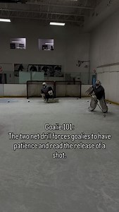 11K views · 70 reactions | Looking for a unique way to work on patience? This two net drill makes the goalies hold their edges and then read and react to the shot. With this much net to cover there is no chance that a straight drop and reach is going to work. #becomeunstoppable | Stop It Goaltending | Facebook