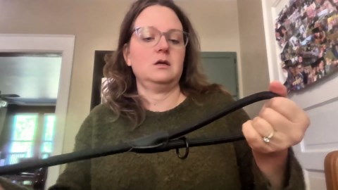 Rope Dog Leash with Two Handles, 6 Foot Heavy Duty Dog Leash with Aviation Aluminum Auto Locking Carabiner, Strong Nylon Pet Lead for Small, Medium, Large Dogs (Blue, 6FT-Two Handle)