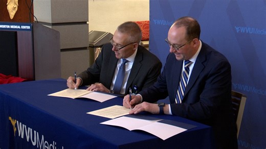 Weirton Medical Center signs last documents to become a member of WVU Medicine