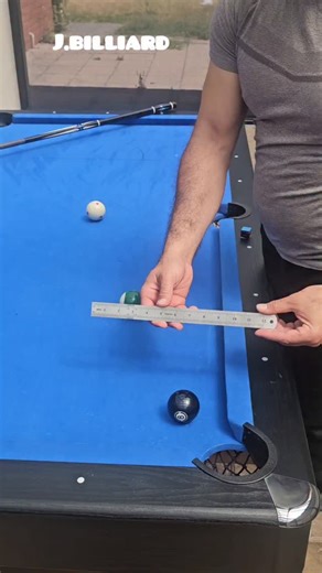 J.billiard on Instagram: "1-Rail Kick Shot Explained with Simple Math #8ballpool #poolshots #trickshots #billiards"