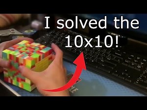 Full 10x10 Rubik's Cube Solve!