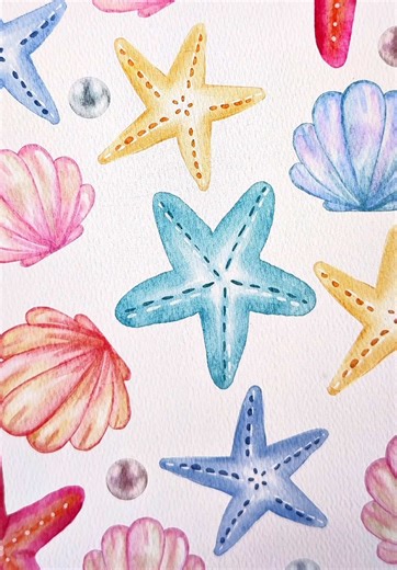 Easy Starfish Drawing Tutorial on Procreate
