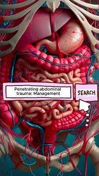 Penetrating abdominal trauma management ￼ #science #anatomy