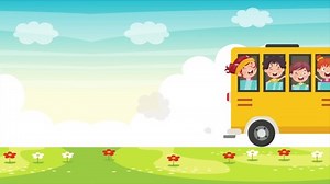 Cartoon Characters Travelling With Vehicle