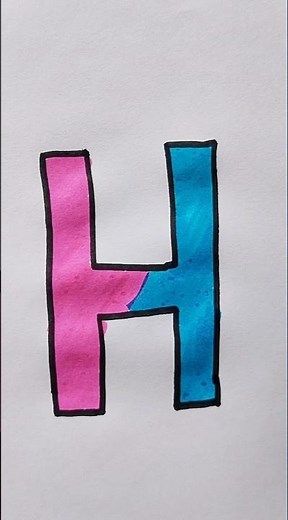 How to Write Letter H #alphabet #drawing #kidstvforfun #viral #art #shorts #viralshorts