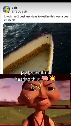 When You Finally Realize It’s a Boat 🤯 | Optical Illusion Meme#memes #funny #viral #memes