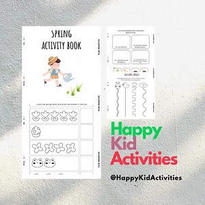 Spring Printables for Kids | Activity Book With Puzzles & Crafts - Etsy Canada