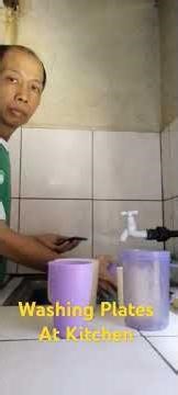 How I washed Plates At Kitchen. #washingdishes #cleaningmotivation #kitchenwork #cleaningvlog