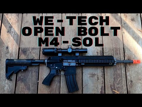 WE-TECH GBBR Open Bolt SOL M4 Review