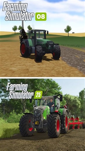 Perkovic on Instagram: "First Farming Simulator VS Latest #farmingsimulator25 #fs22 #gaming #comparison #reels"