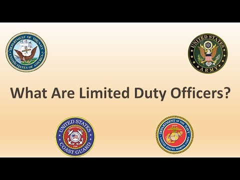 Find Out What A Limited Duty Officer Is And What They Do!