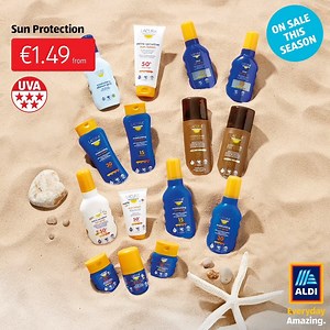 4.4K views · 12 reactions | Have some safe fun in the sun with our sun protection from €1.49. | Aldi Ireland | Facebook