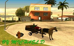 GTA San Andreas Horse   Cart Mod - GTAinside.com