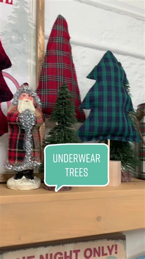 DIY Christmas Trees from Old Underwear