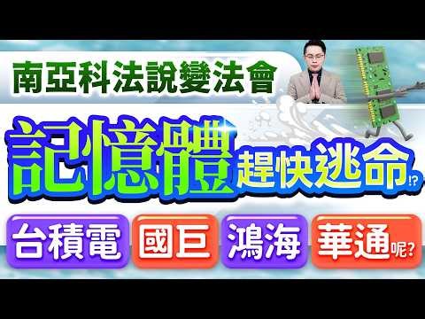 【南亞科法說變法會 記憶體旺宏.華邦電.威剛.力積電趕快逃命!? 台積電.國巨.鴻海.華通呢?】(有CC字幕)2026.04.14
