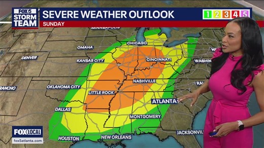 Severe storm threat closes out the weekend